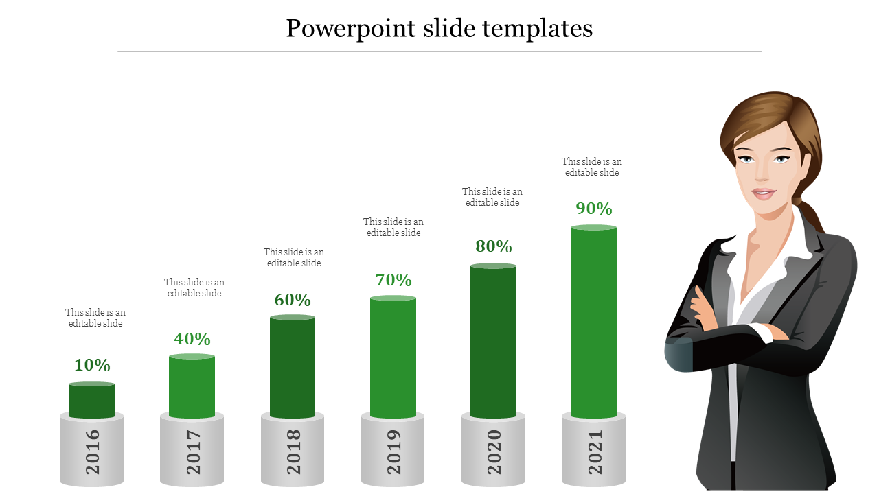 powerpoint slide templates-6-green